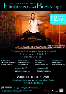 Flamenco en Madrid este fin de semana. Flamenco en el Backstage en Febrero